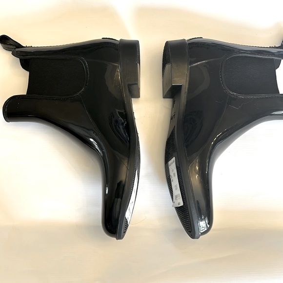 Sam Edelman Black Tinsley 
Short Gloss Ankle Rain
Winter Boots Women Size 8M - Picture 10 of 10